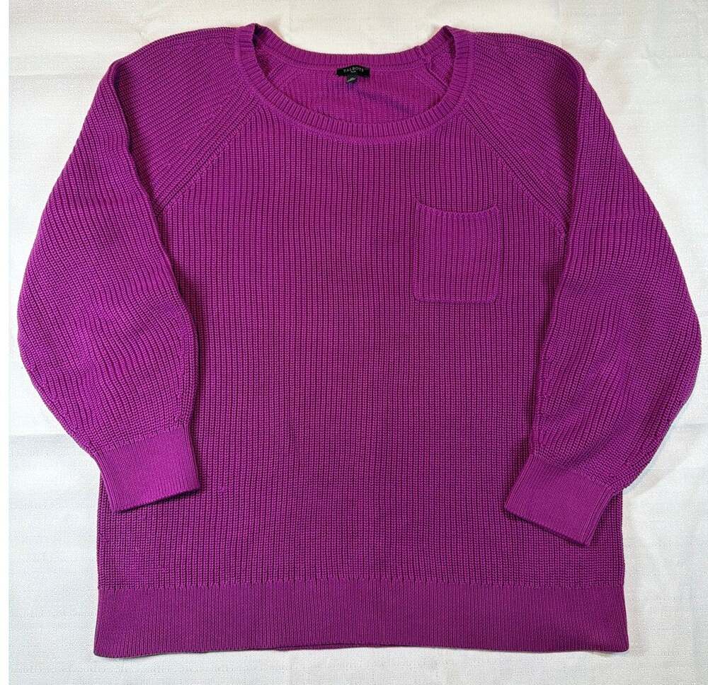 Talbots Purple Pima Cotton Sweater Size 2X